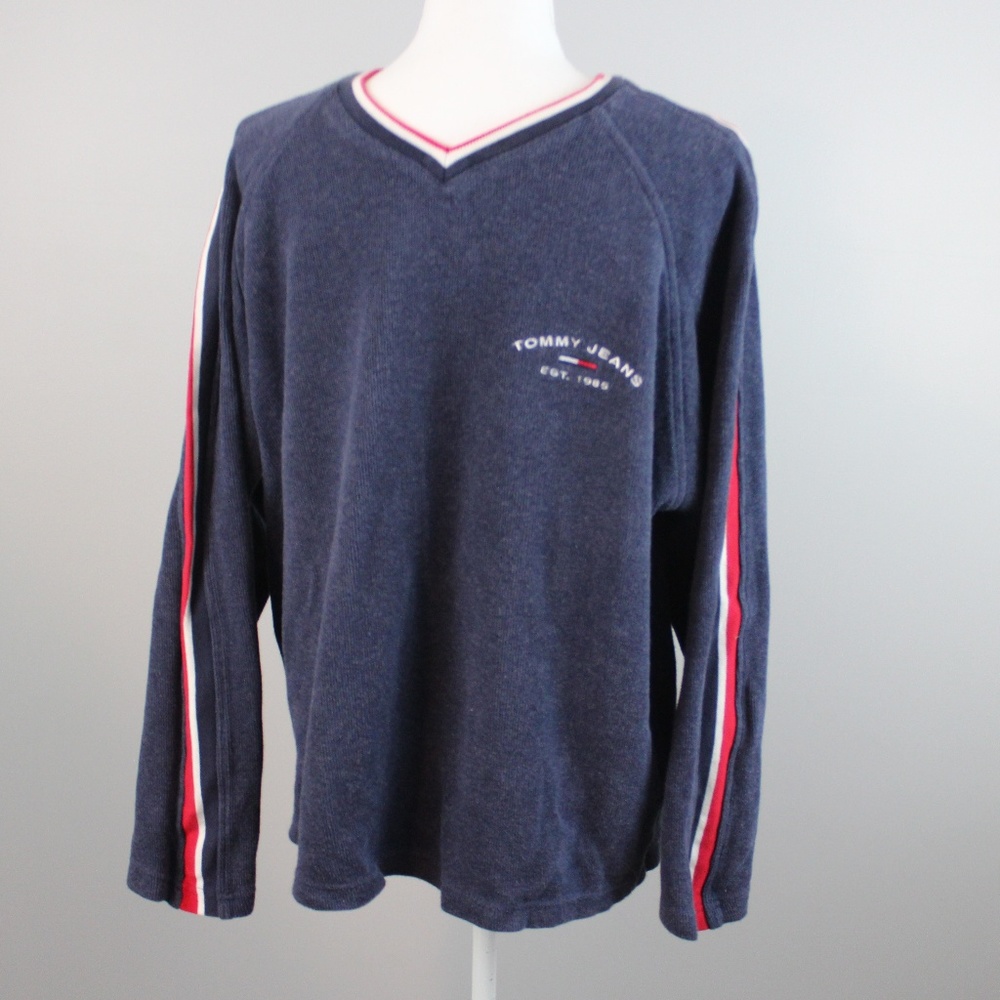 Vintage Tommy V-Neck Sweater L